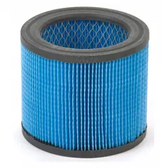 This paper cartridge filter is designed for wet and dry pickup in Shop-Vac vacuums. It is compatible with models using manufacturer part numbers 5872911 and 5914411, providing standard filtration for general debris in workshop and industrial environments.
