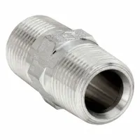 Metal Pipe Straight: Straight, 316 Stainless Steel, 1/2 in x 1/2 in, 6,000 psi, 1 7/8 in Lg (MPN 1/2FF33MSS)
