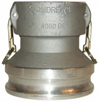 Cam and Groove Adapter: 75 psi Max. Working Pressure @ 70 F, 7 1/16 in Overall Lg, Nitrile (MPN 4050-DA-AL)