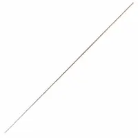 Class X No-Go (Minus) pin gauge for dimensional verification of hole sizes. Diameter 0.0247 in, tolerance 0.00004 in, 2 in length, uncoated steel. Includes Certificate of Accuracy with NIST Traceability. Used in machining and quality control to check that holes do not exceed maximum allowable size