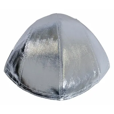 3M Helmet Cover: Aluminum, Silver - Heat-Resisting Hard Hat Covers