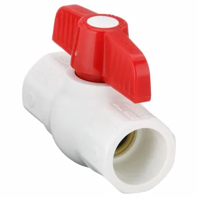 NDS Manual Two-Way Ball Valve: 3/4 in, PVC, Angle, Socket x Socket - PVC Ball Valves