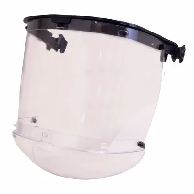 BULLARD Face Shield: Uncoated, Dielectric, Dark Green, Polycarbonate Visor Material - Bullard Face Shield Assemblies for Hard Hats