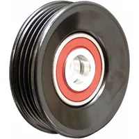 DAYCO Idler Pulley: Idler Pulley, 89050, Serpentine, Ribbed, Flanged Flange, 4 Grooves, Light Duty
