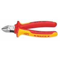 Diagonal Cutting Plier: Insulated, Std, Narrow, 3/4 in Jaw Lg, 7/8 in Jaw Wd, 6 1/4 in Overall Lg (MPN 70 08 160 SBA)