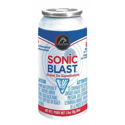 SONIC BLAST Personal Safety Horn Refill: 120 dB, 1 oz Net Wt, Metal, 10 ft Coverage - Refills for Personal Safety Horns