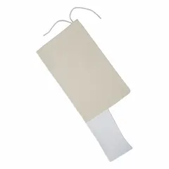 Natural cotton single-drawstring bag measuring 6-1/2 inches long by 10 inches wide. Sold in a 50-pack. Suitable for storing, organizing, and transporting small parts, tools, or supplies in industrial and institutional settings.