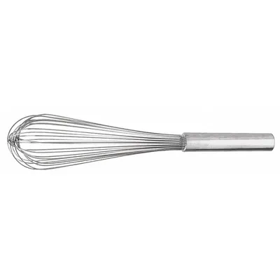 CRESTWARE Whip: 14 in Overall Lg, Stainless Steel Handle, Silver Handle - Whisks
