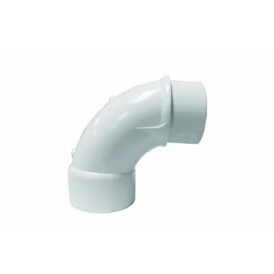 LASCO Pipe Elbow: 90° Elbow, Schedule 40, PVC, 2 in x 2 in Size, Socket x Spigot - Schedule 40 Pipe Fittings