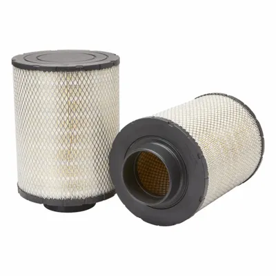 FLEETGUARD Automotive Air Filter: Engine, 13 3/8 in Outside Dia - Bottom - Round/Oval Engine Air Filters