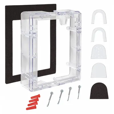 SAFETY TECHNOLOGY INTERNATIONAL Spacer: 2 in Overall Dp - Spacers for Alarm & Wall Fixture Covers
