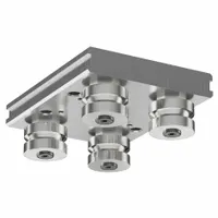 HEPCOMOTION GV3 Carriage: For 20 mm Rail Wd, Roller, GV3 Std Carriage, 22.4 mm Carriage Ht, Aluminum (MPN AU2018L65NS)