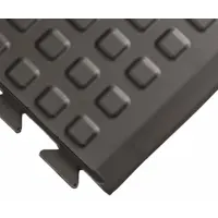 Interlocking Antifatigue Mat Tile: Interlocking Antifatigue Mat Center Tile, 3 ft x 5 ft, Black (MPN 502)