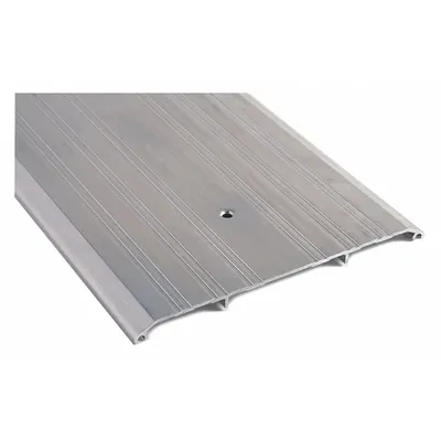 NATIONAL GUARD 429E-48 Aluminum Saddle Threshold, 4 ft, Fluted - Saddle Thresholds