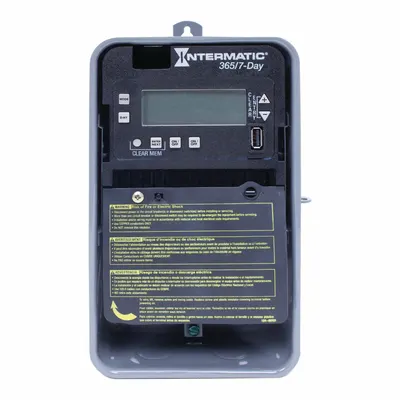 INTERMATIC Electronic Timer: 7 day, Not Astronomic, 120-277V AC, DPST/SPST - Digital Timer Switches