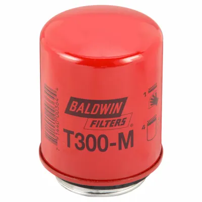 BALDWIN FILTERS Oil Filter: T300M, 2 3/4"-4 Thread Size, 4 7/8 in Overall Ht - Spin-On Oil Filters with Male Head