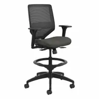 HON Task Chair: Solve, Fabric & Mesh Material, Adj Arms Arm, 19 in Seat Wd, 18 in Seat Dp (MPN SVSM1ALC10T)
