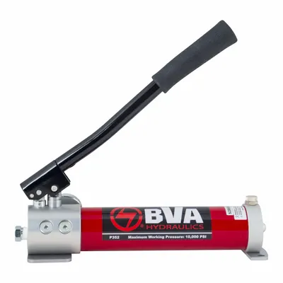 BVA HYDRAULICS Hydraulic Hand Pump: 2 Stages, Single Acting - Hand Pumps for Hydraulic Fluids