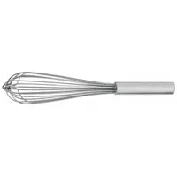CRESTWARE Whip: 14 in Overall Lg, Stainless Steel Handle, Silver Handle, Silver (MPN FW14)