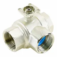 Valve Body, Ball: 3-Way, 1 1/2 in Female NPT, 19 CV Flow, 19 Bypass CV Flow, 200 psi Close-off (MPN B338)