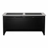 VERSADESK Computer Desk: Wood, Gray Matrix, 0 Drawers, 60 in Overall Wd, 31 in Overall Ht (MPN DV6030-BG)