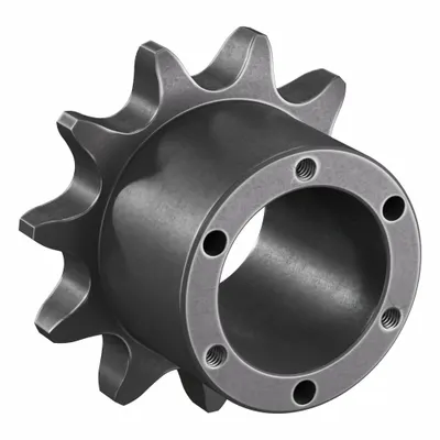 TRITAN Bushed Roller Chain Sprocket: For 80 Chain, 11 Teeth, 4.494 in Pitch Dia - Size 80 Bushed-Bore Roller Chain Sprockets