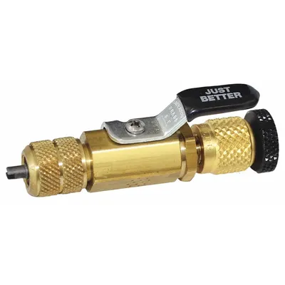 JB INDUSTRIES Valve Core Remover, 1-5/8 in L, 1/4 in Male SAE, A32500N-G - Refrigeration Valve Core Removers