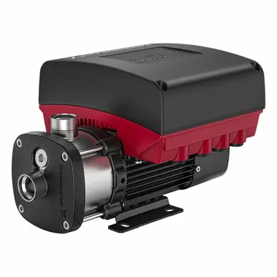 Grundfos Booster Pump: 5 hp, Three Phase, 200/240V AC, 90 gpm Best Efficiency Flow - Horizontal Booster Pumps