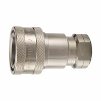PARKER Nipple: 1/2 in Coupling Size, 303 Stainless Steel, 3 g/min Max. Flow Rate, Female NPTF (MPN SH4-63W)