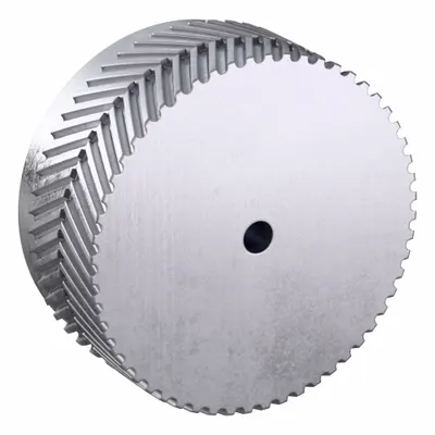 CONTINENTAL Gearbelt Pulley: Plain, 8 mm Pitch, For 50 mm Belt Wd, 56 Teeth - Plain-Bore Timing Pulleys with Hub