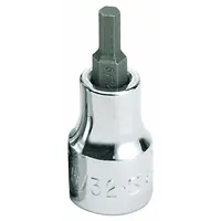 SK PROFESSIONAL TOOLS Socket: 3/8 in Drive Size, Hex Tip, 5/32 in Tip Size, 1 49/64 in Overall Lg (MPN 41207)