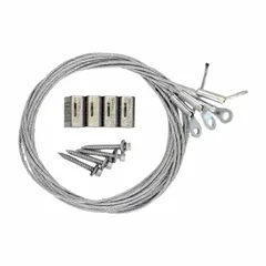 This struts and mounting kit includes a 2-inch wood screw. Used for mounting industrial equipment, struts, and supports to wooden structures in plant and facility applications.