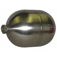 NAUGATUCK Float Ball: Float Ball, 1/4 in NPT, 1/4 in Thread Size, NPT, External, Threaded (MPN GR6X1019304SS)