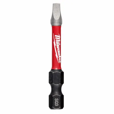 MILWAUKEE Power Bit: Power Bit, Imperial, #3 Bit Size, S3 Bit Industry Size, Std - Impact Bits