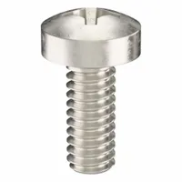 Machine Screw: M2x0.40 Thread Size, 5 mm Lg, 316, Stainless Steel, Plain, Pan, Phillips, 100 PK (MPN ZSCRW-428)