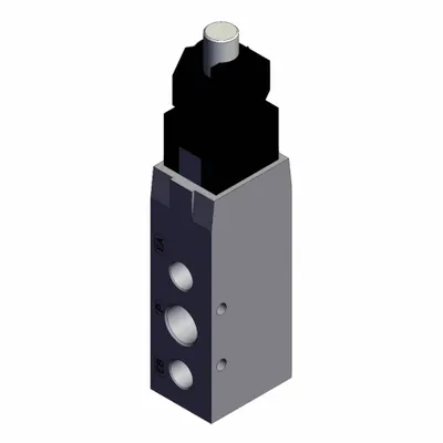 SMC Shuttle Valve: VFM300 Series, Plunger Actuator, 5 Ports, 1/4 in BSPT - VFM Series Manual Air Control Valves