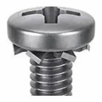 SEMS Screw: External Tooth, #8-32 Thread Size, 3/4 in Lg, Stainless Steel, Passivated, Pan, 25 PK (MPN 1-PPE-8C-75)