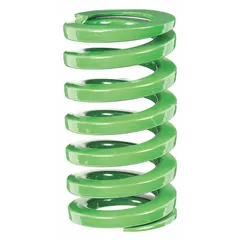 This RAYMOND die spring is an ISO-D series cylindrical spring made from alloy steel with closed and ground ends. It measures 4 1/64 inches in length and is supplied in a 2-pack. Designed for use in stamping dies, metal forming tools, and industrial presses to provide controlled force and return action under high cyclic loads.