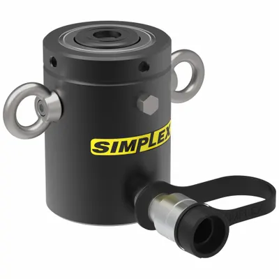 SIMPLEX Lock Nut Hydraulic Ram: 35 ton Nominal Capacity, 2 in Nominal Stroke Lg - General Purpose Lock Nut Rams