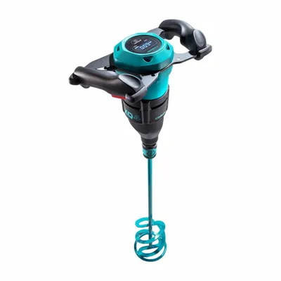 COLLOMIX Hand Held Power Mixer: Hexafix, 17 gal, Std Trigger, 120V, 700 RPM Max. Speed - Single-Paddle Corded Mud Mixers
