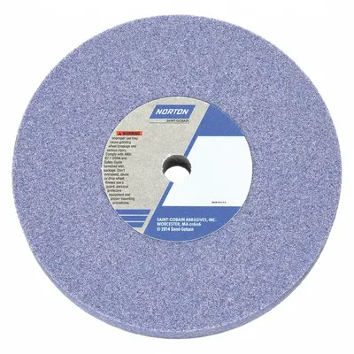NORTON Straight Grinding Wheel: Type 1, 6" x 1/4" x 1/2", 32A60-KVBE, 5 PK - Grinding Wheels for Moderate-to-Heavy Grinding of Tool Steels