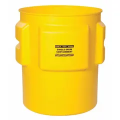 This EAGLE drum spill collector is constructed of polyethylene and provides secondary containment for leaks and drips from drums, IBCs, or equipment. It has a spill capacity of 65 gallons and a load capacity of 1,000 pounds. Suitable for use in industrial facilities to help manage spills of oil, coolant, or chemicals.
