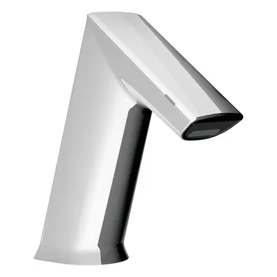 SLOAN Bathroom Sensor Faucet: BASYS, Cast Zinc, Chrome Finish, Single-Post, Battery - Single-Post Sensor Bathroom Faucets