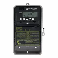 INTERMATIC Electronic Timer: 24 hr, Not Astronomic, 120-277V AC, SPST, Digital (MPN EP100C)