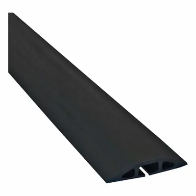 ELECTRIDUCT Cable protector: 1 Channels, 3 1/4 in Overall Wd, 9/16 in Overall Ht, 5 ft Lg - Flexible Rubber Cable Floor Covers