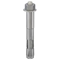 MKT FASTENING Sleeve Anchor: 4 in Overall Lg, 1/2 in Dia, 3/8"-16 Thread Size, Stainless Steel, 5 PK (MPN 1716SS0)