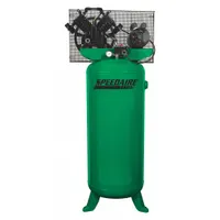 SPEEDAIRE Electric Air Compressor: 5 hp, 1 Stage, Vertical, 60 gal, 14.2 cfm, 135 psi, 230V AC (MPN 4ME97)