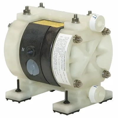 Dayton Double Diaphragm Pump: Polypropylene Body, 1/4 in, NPT Connection, 3.3 gpm - Polypropylene Housing AODD Pumps