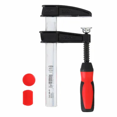 BESSEY Bar Clamp: Light Duty, Screwdriver Handle, 6 in Jaw Opening - Max, 600 lb Clamping Force - Nonmarring Bar Clamps