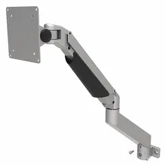 Aluminum monitor support with rotate adjustability, designed for single extrusion profiles in Fath 15 Series. Includes mounting adapter and M8 fasteners. Dimensions: 464 mm x 100 mm x 634 mm. Finish: Black/Gray lacquer.